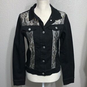 Chaser Black Denim Jacket M